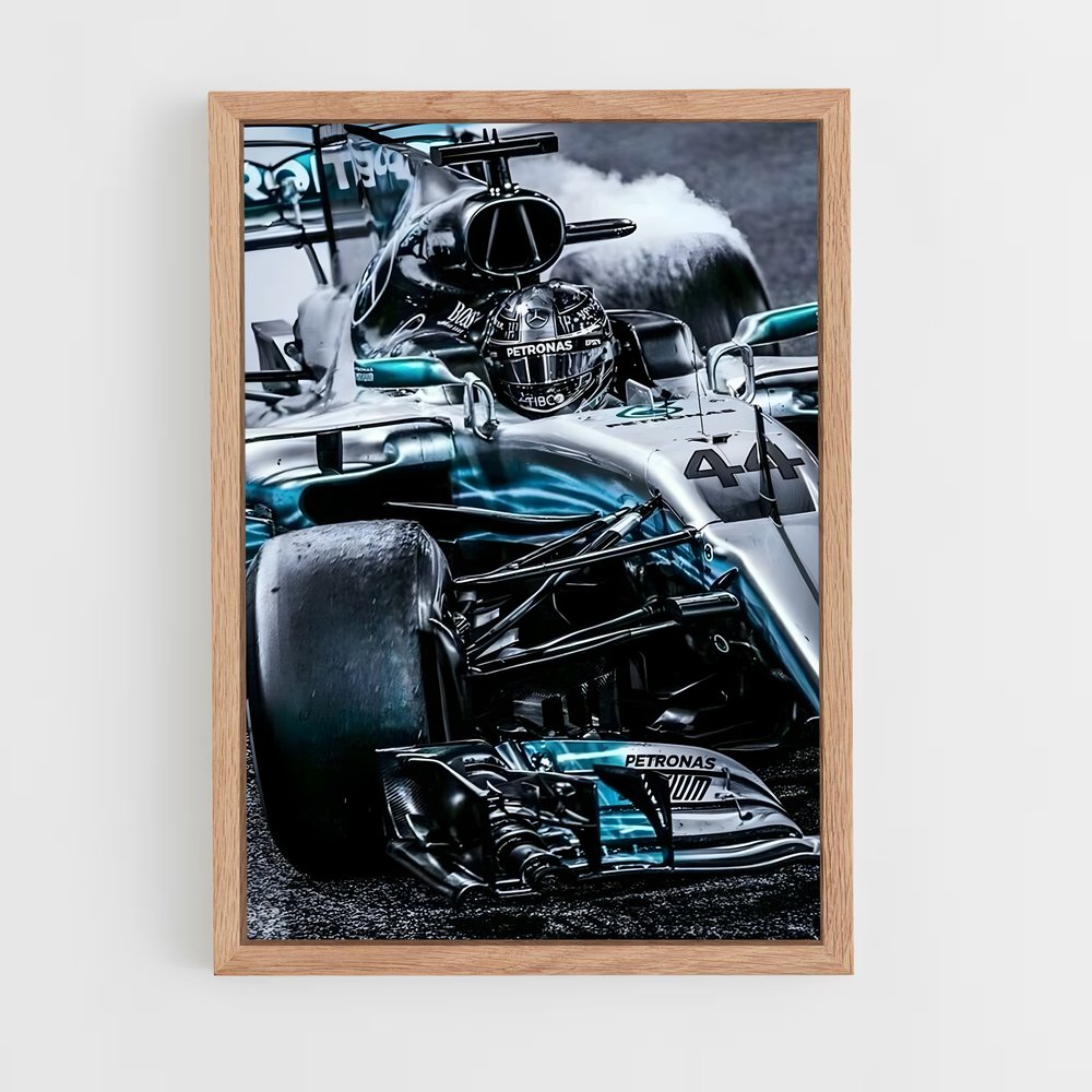 Poster Mercedes de Vitesse – affiche Voitures de Formule 1 (vue 4)